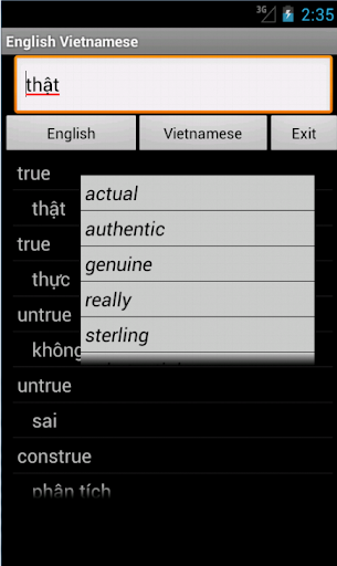 English Vietnamese Dictionary
