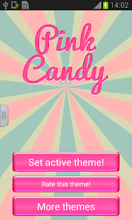 Pink Candy GO Keyboard - screenshot thumbnail