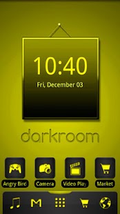 Free ADW Theme Darkroom Yellow APK for PC