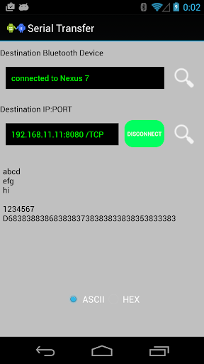 BT-TCP UDP Serial Transfer