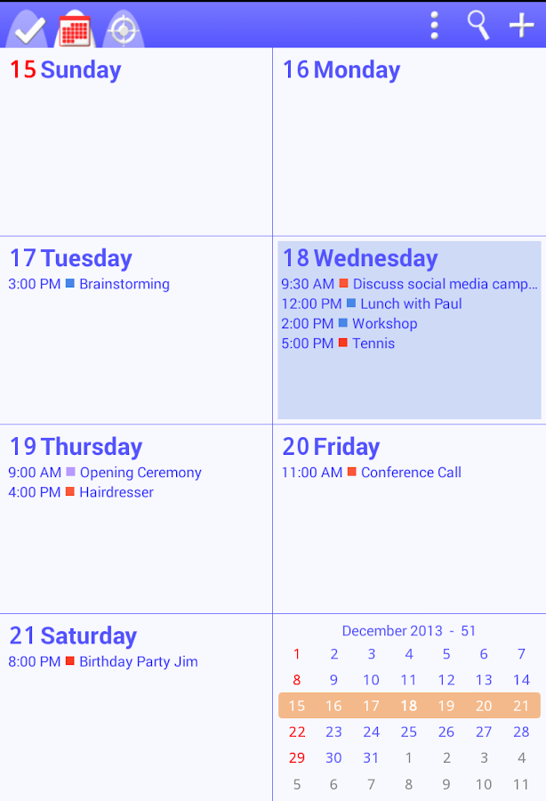To-Do Calendar Planner - screenshot
