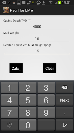 Pressure Surface for EMW