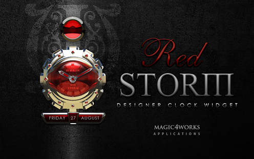 clock widget RED STORM