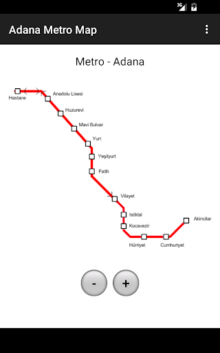 Adana Metro Map