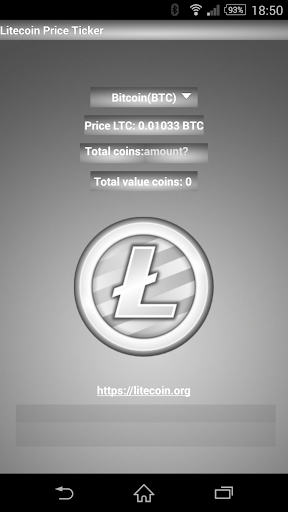 ZZZ Litecoin LTC price ticker