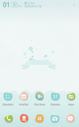 Blue Pastel Atom theme poster 1