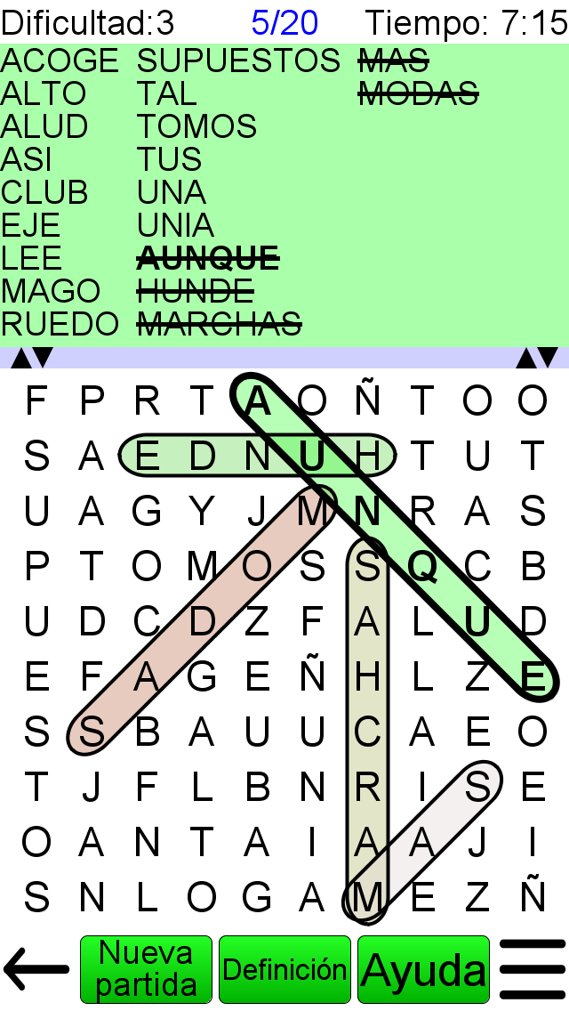 Android application Word Search Ultimate screenshort