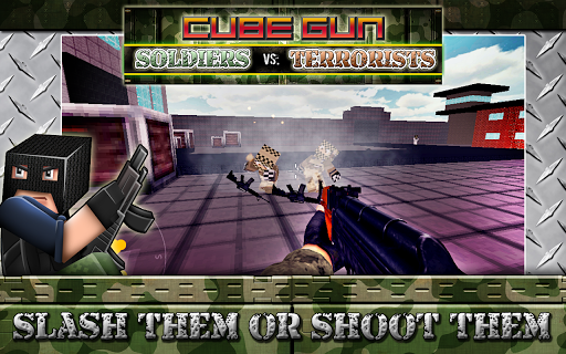 【免費動作App】CubeGun Soldiers Vs Terrorists-APP點子