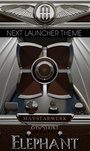 Next Launcher Theme Brown Elep