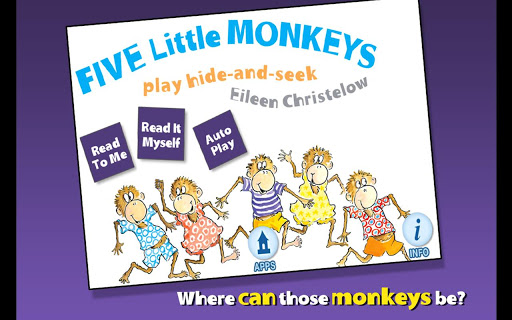 5 Monkeys Play Hide and Seek