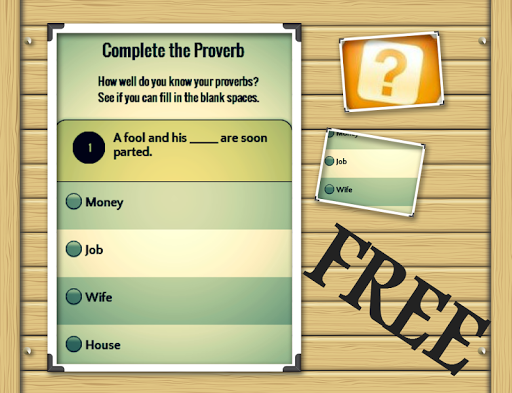 Complete the Proverb Quiz