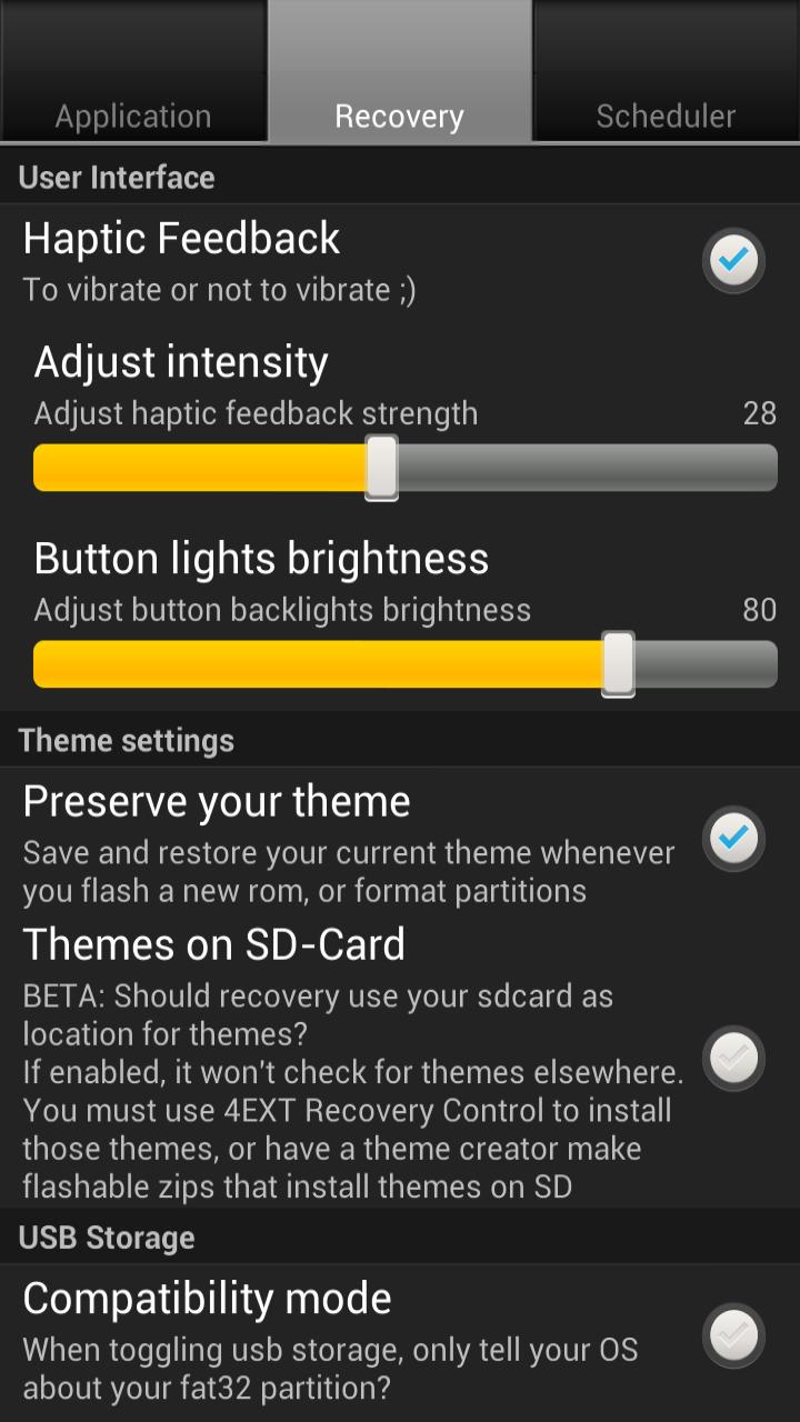 4EXT Recovery Control Screen 2