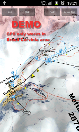 3D Ski map Cervinia