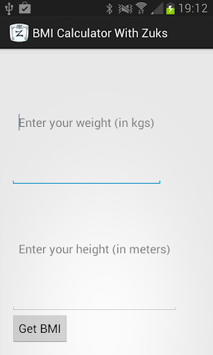 BMI Calculator With Zuks