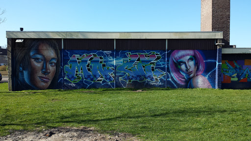 Graffiti Op Muur