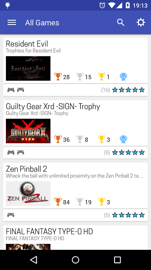   PS Trophies: captura de tela 