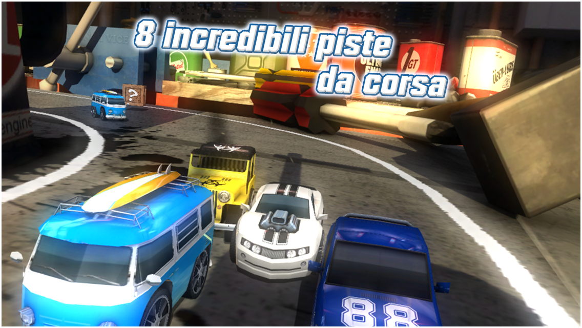  ANDROID   TABLE TOP RACING, super combattimenti su quattro ruote!!!!!