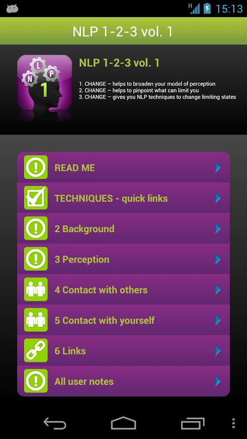 NLP 1-2-3 vol. 1 Screen 3