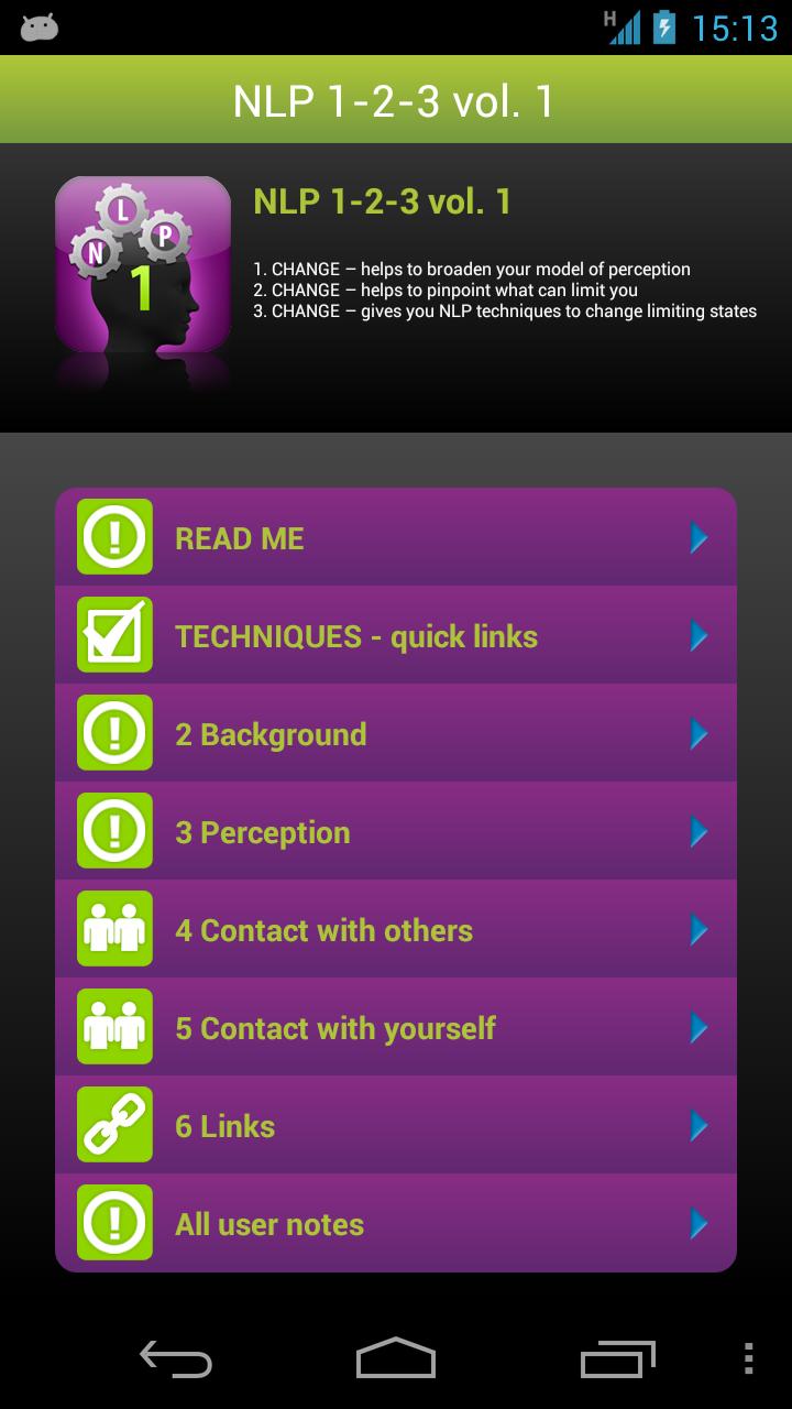 NLP 1-2-3 vol. 1 Screen 1
