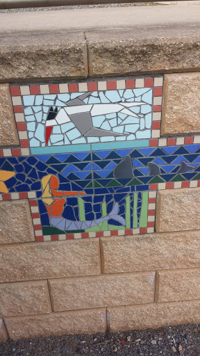 Mermaid And Seagull Mosaic
