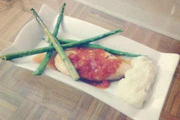 Spicy Lemon Tilapia with Chunky Tomato Sauce