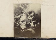 Fotoreproductie van (vermoedelijk) een schilderij met vijf kinderhoofdjes