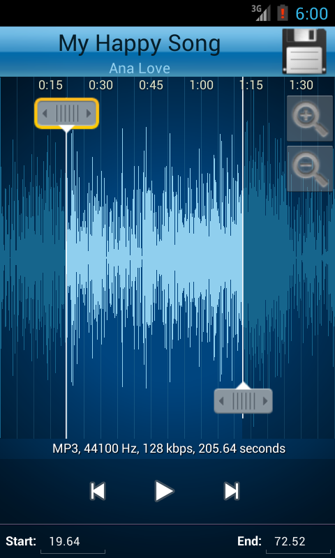  MP3 Cutter and Ringtone Maker♫: captura de pantalla 