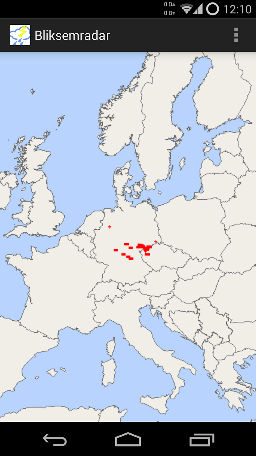 Lightning radar Screen 2