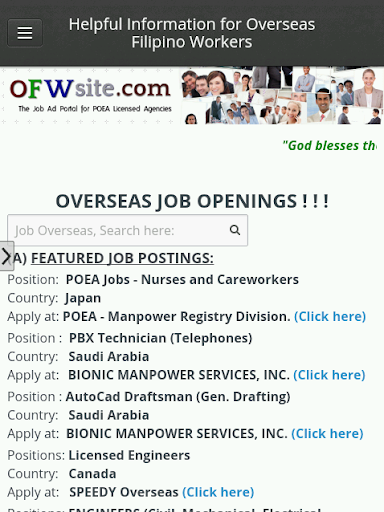 ofwsite - search jobs abroad