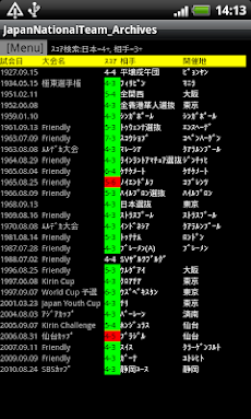 「サッカー 日本代表 戦績 [データベース]」 - Androidアプリ | APPLION