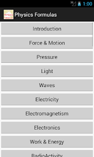 Physics Formulas Pro