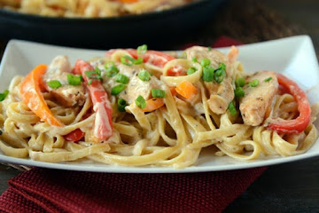 Lightened Up Creamy Cajun Chicken Pasta