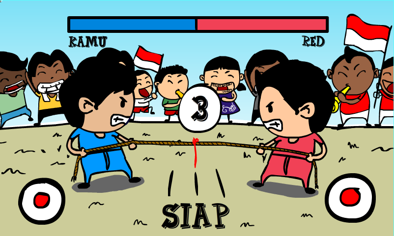 Gambar Kartun Keadaan Perlombaan 17 Agustus Yg Simple 