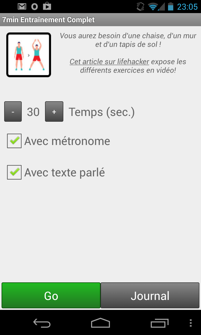 Android application 7min Full Workout screenshort