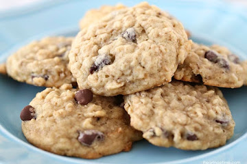 Banana Oatmeal Chocolate Chip Cookies