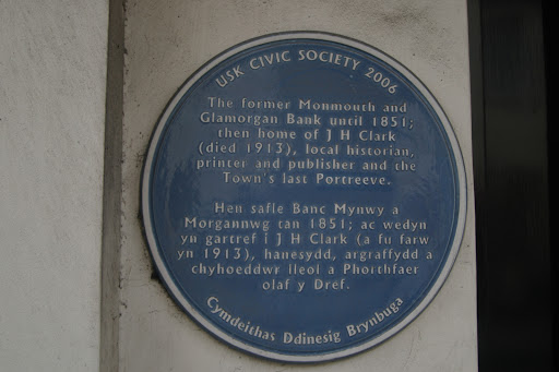 Monmouth and Glamorgan Bank Blue Plaque  