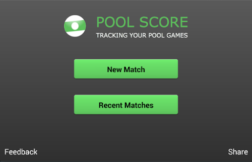 Android application Pool Score screenshort
