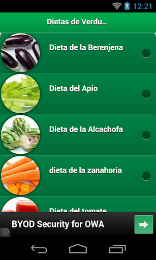 Dietas de Verduras