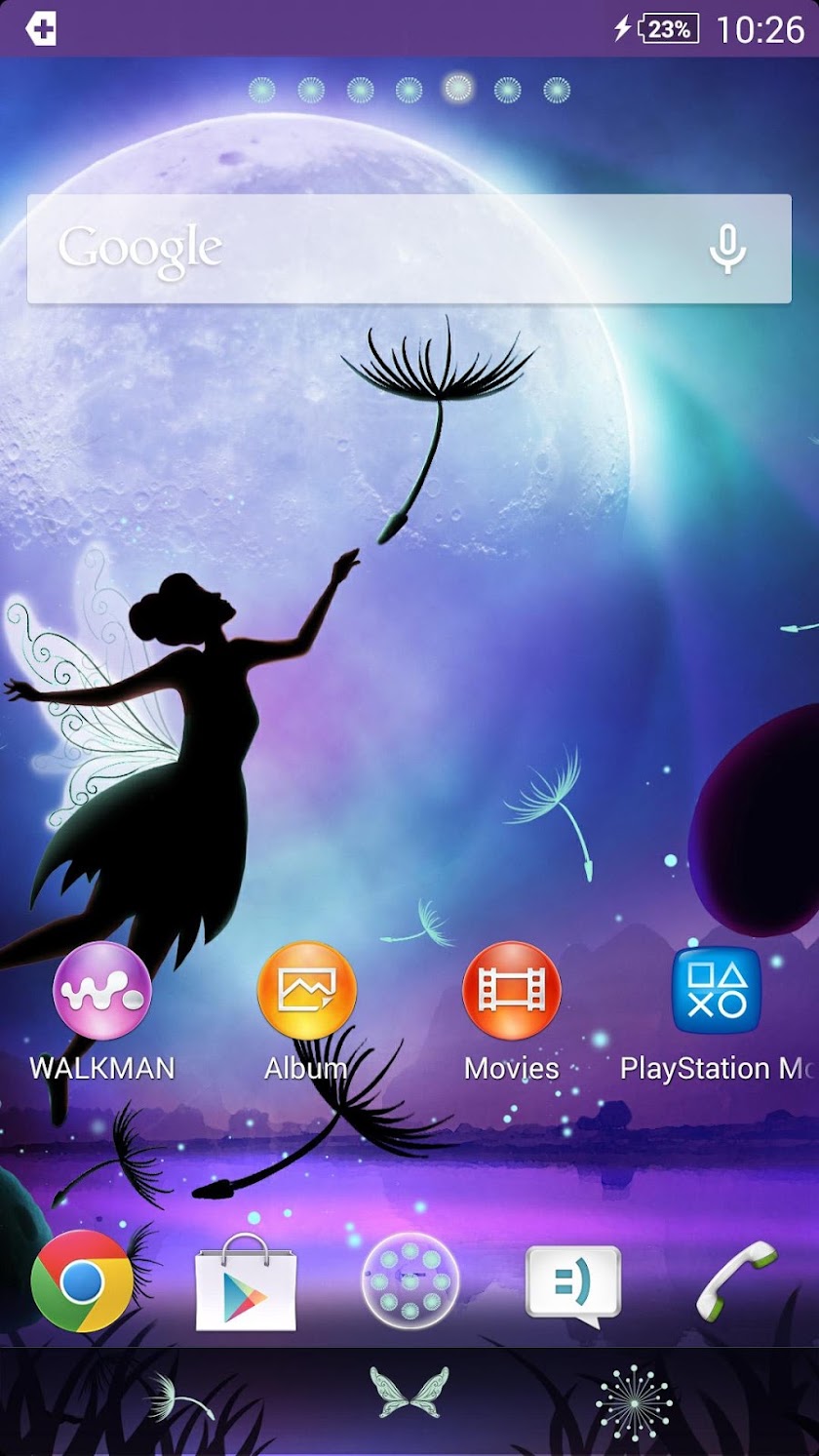 XPERIA™ Fantasy Theme Screen 1