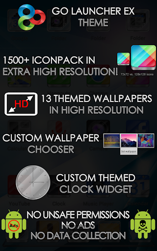 【免費個人化App】Crystal GO Launcher HD Theme-APP點子