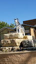 Home Of The Huskies Statue