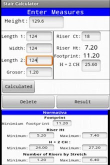 Stair Calculator Graph 2012