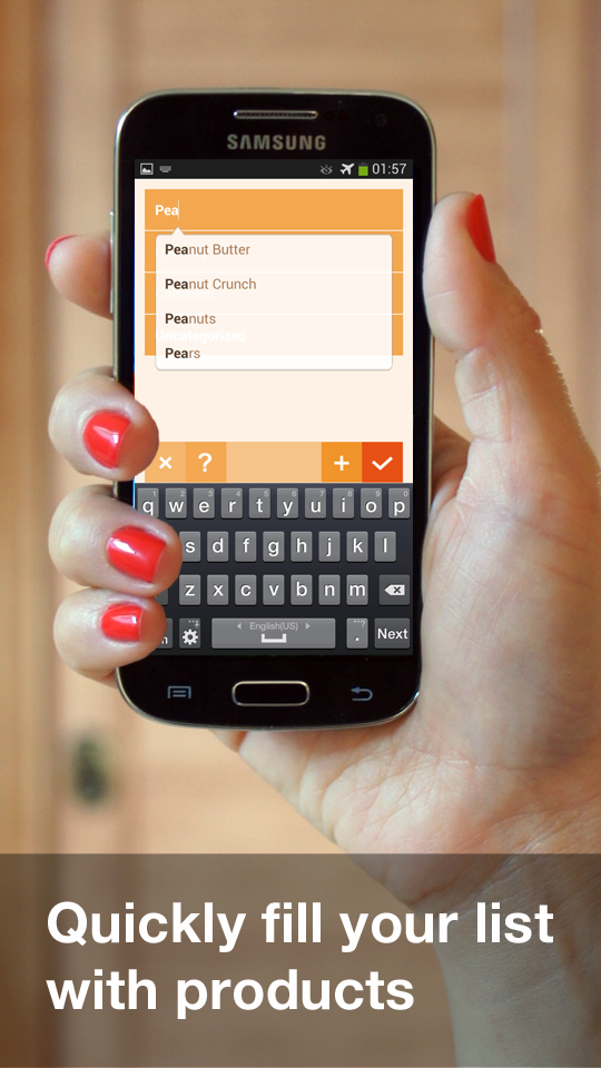 Organizy Pro Shopping List App Screen 2