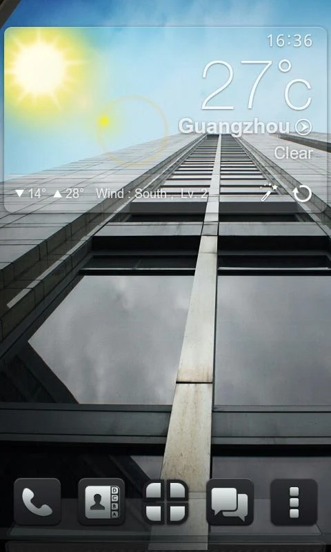 Next Launcher 3D Theme Dark - screenshot