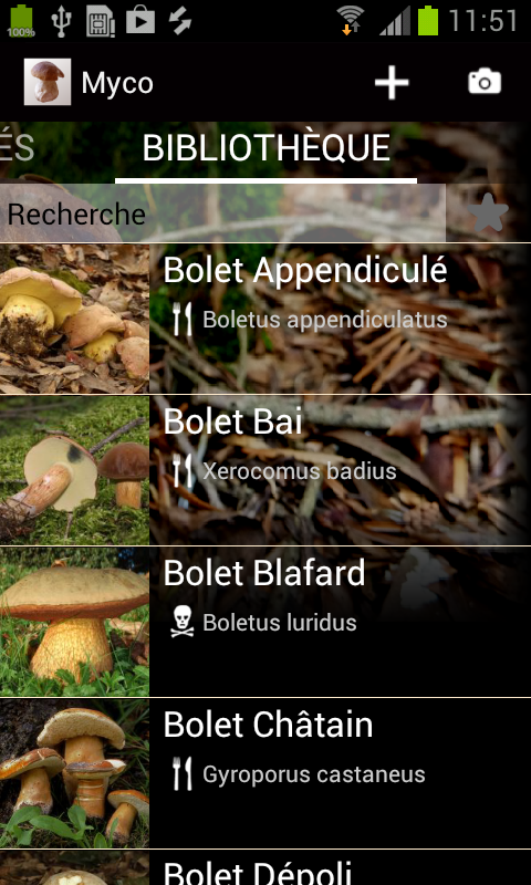 Android application Myco pro - Mushroom Guide screenshort