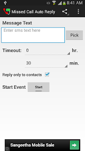 How to mod Missed Call Auto Reply patch 3.0 apk for bluestacks