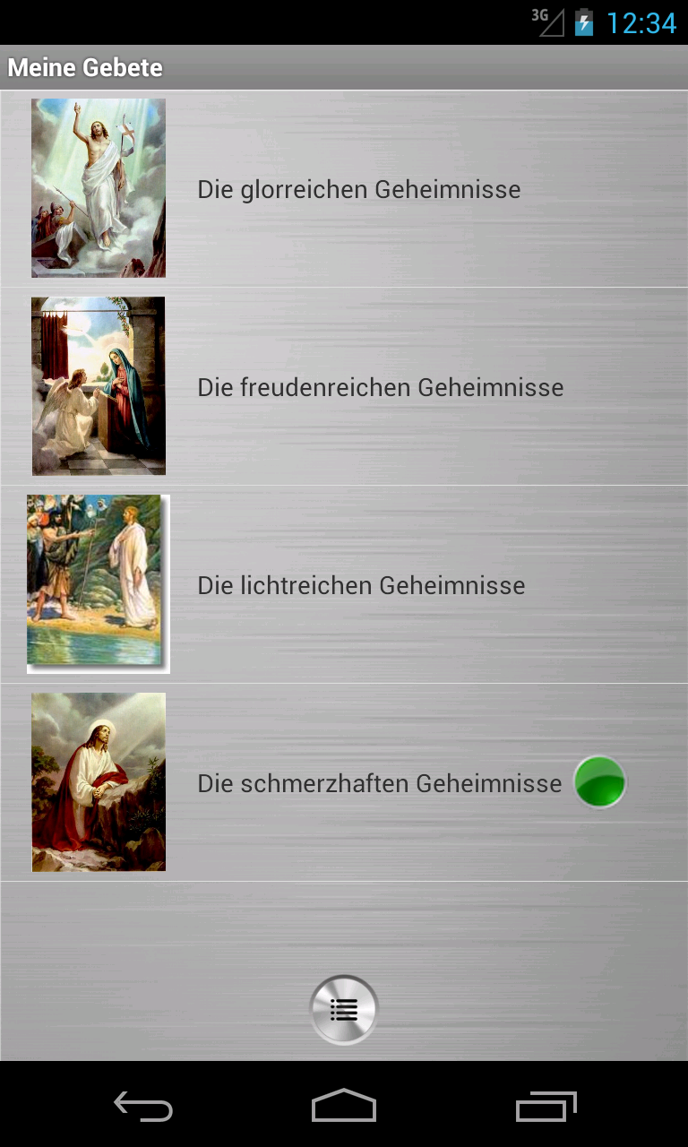 Android application MyPrayers screenshort