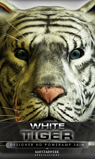 Poweramp skin white tiger