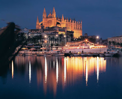 A view of Santa Eulalia Church in Palma de Mallorca, which dates to the 12th century. James II was crowned there as king of Majorca, part of the Balearic Islands in Spain.