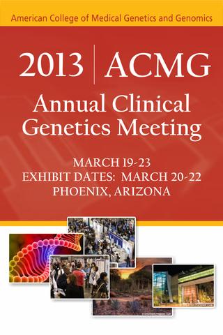 2013 ACMG Annual Meeting